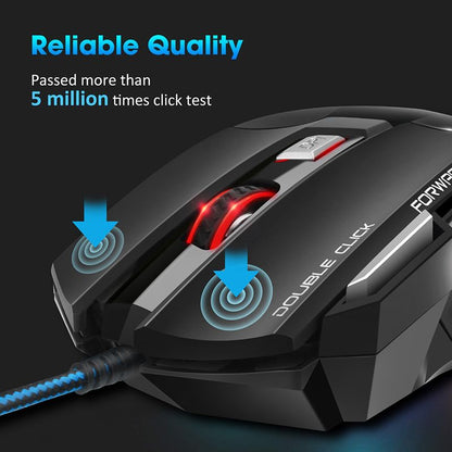 Computer Mouse Gamer Ergonomic Gaming Mouse USB Wired Game Mause 5500 DPI Silent Mice With LED Backlight 7 Button For PC Laptop - Asmota