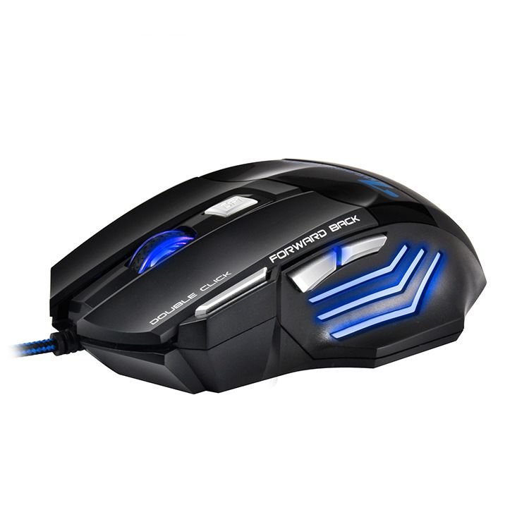 Computer Mouse Gamer Ergonomic Gaming Mouse USB Wired Game Mause 5500 DPI Silent Mice With LED Backlight 7 Button For PC Laptop - Asmota