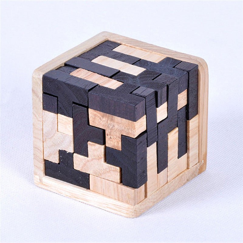 Creative 3D Puzzle Luban Interlocking Wooden Toy Early Educational Toys Puzzles - Asmota