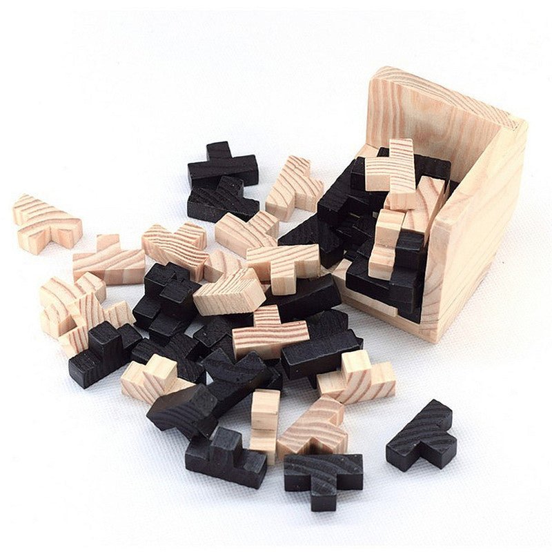 Creative 3D Puzzle Luban Interlocking Wooden Toy Early Educational Toys Puzzles - Asmota