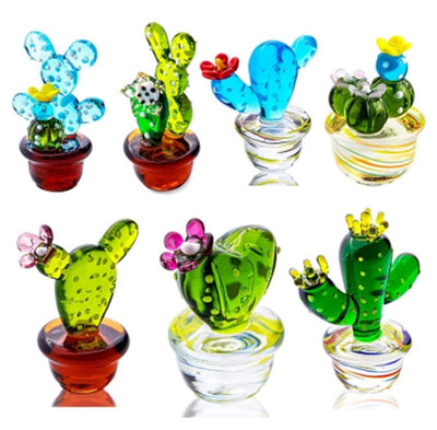 Creative Cactus Desktop Decoration Glass Living Room Small Decoration Home
