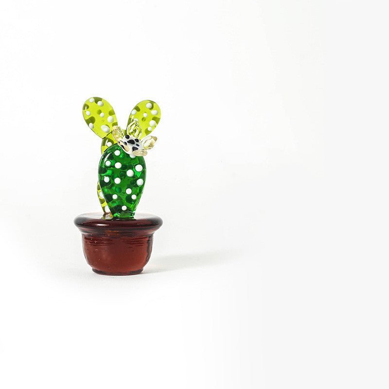 Creative Cactus Desktop Decoration Glass Living Room Small Decoration Home - Asmota