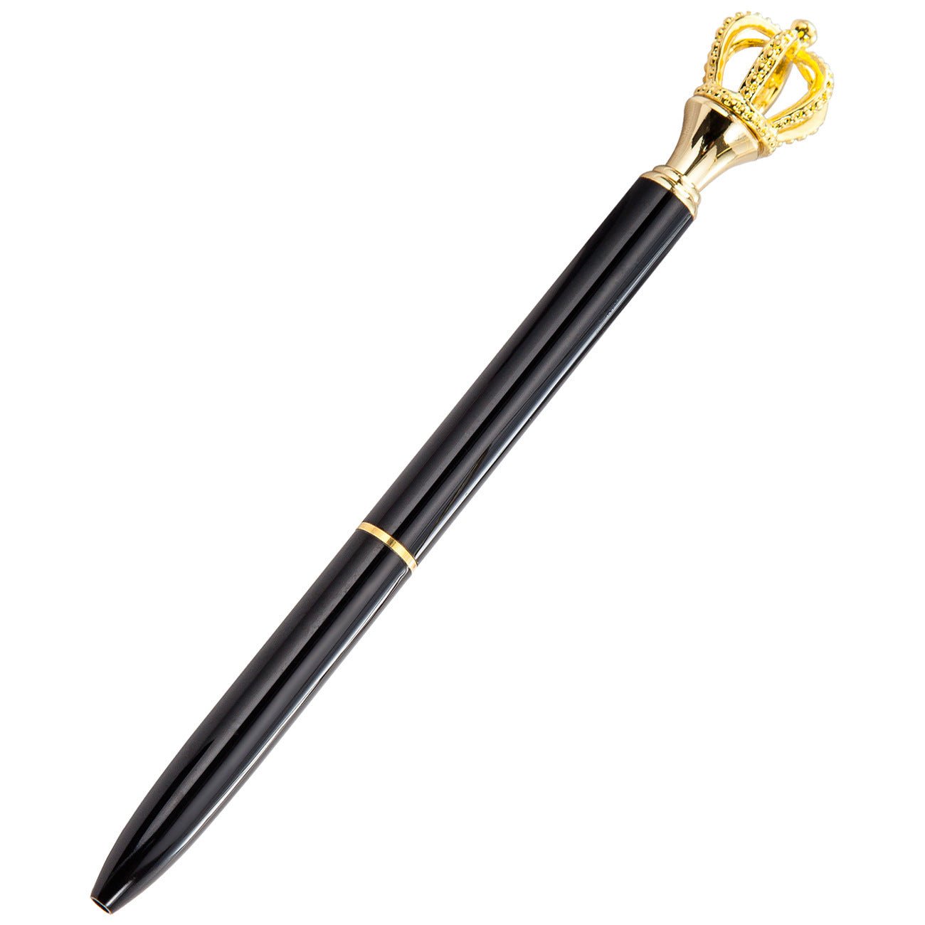 Crown Band Diamond Metal Ballpoint Pen Scepter Metal Pen Fashion Gift Pen - Asmota