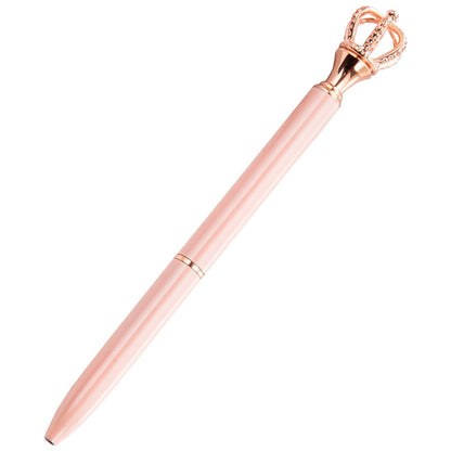 Crown Band Diamond Metal Ballpoint Pen Scepter Metal Pen Fashion Gift Pen - Asmota