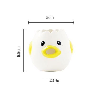 Cute Chicken Ceramic Egg White Separator Kitchen Accessories Practical - Asmota