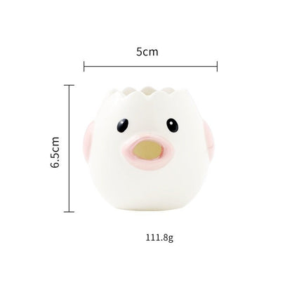 Cute Chicken Ceramic Egg White Separator Kitchen Accessories Practical - Asmota