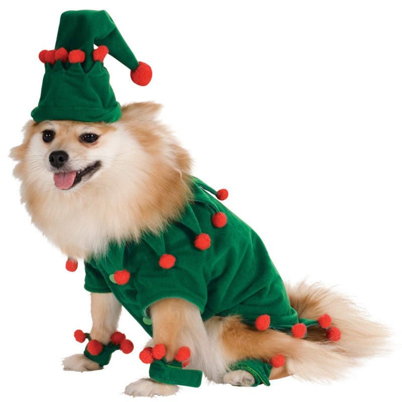 Cute Dog Cat Costume Christmas Cloak Halloween Disguise Cat - Asmota