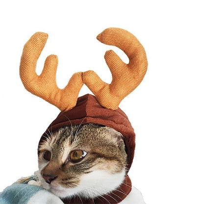 Cute Dog Cat Costume Christmas Cloak Halloween Disguise Cat - Asmota