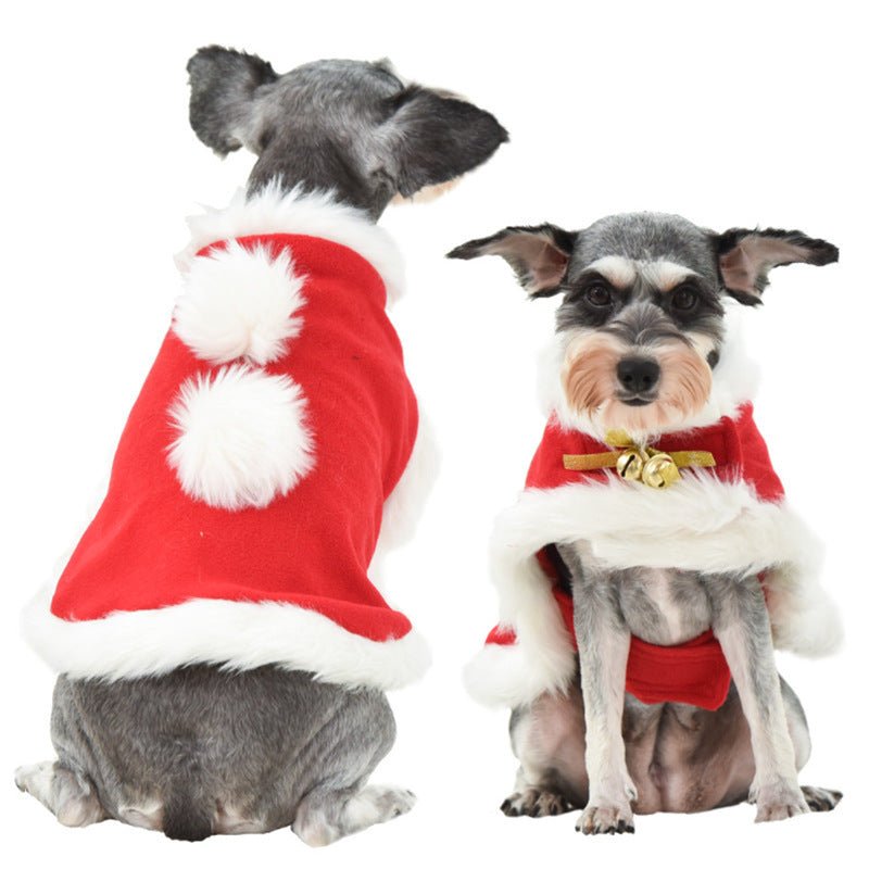 Cute Dog Cat Costume Christmas Cloak Halloween Disguise Cat - Asmota