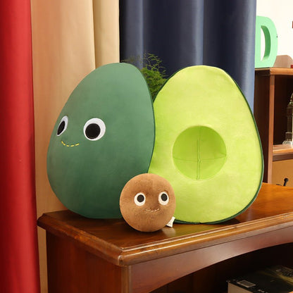 Cute Fruit Avocado Plush Toy Stuffed Doll Baby Kids Children Girls Boys Creativey Birthday Gift Sofa Cushion Home Room Decor - Asmota