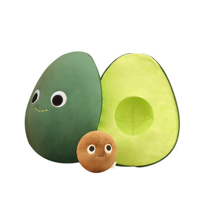 Cute Fruit Avocado Plush Toy Stuffed Doll Baby Kids Children Girls Boys Creativey Birthday Gift Sofa Cushion Home Room Decor - Asmota