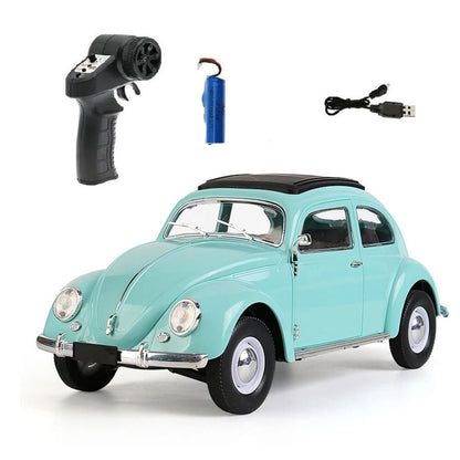 CXD D62 MINI Beetles 1/16 2.4G RWD Drift RC Car W/ Light Vehicle Models Toys Full Proportional Control - Asmota