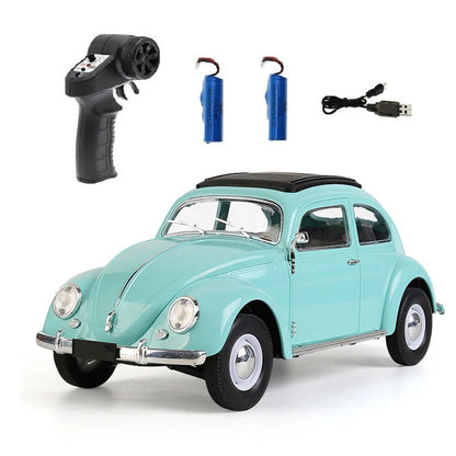 CXD D62 MINI Beetles 1/16 2.4G RWD Drift RC Car W/ Light Vehicle Models Toys Full Proportional Control - Asmota