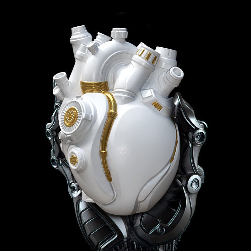 Cyber Punk Simulation Heart Vase Ornament Creative Technology Halloween Home Decor - Asmota