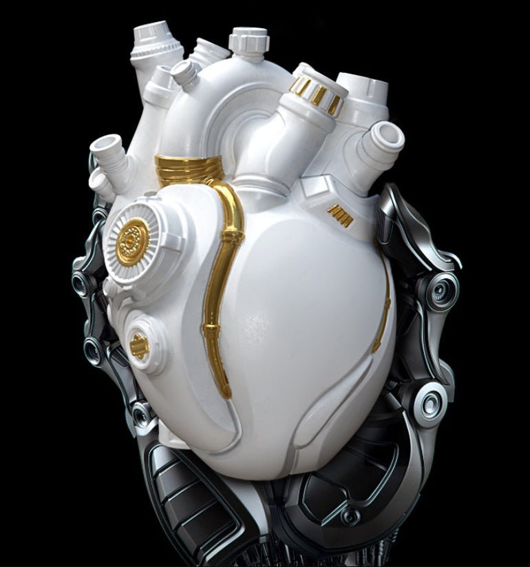Cyber Punk Simulation Heart Vase Ornament Creative Technology Halloween Home Decor - Asmota