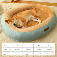 Removable Washable Cotton Dog Bed in Multiple Colors & Sizes