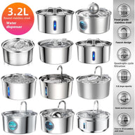 Stainless Steel Dog Water Fountain 3-Gallon Capacity