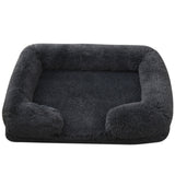Plush Round Winter Dog Bed in Multiple Colors and Sizes