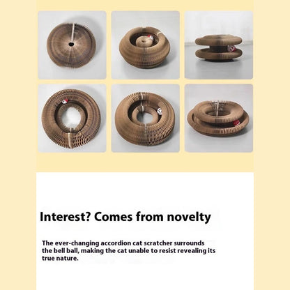 Folding Cat Scratcher, A Magical Foldable Toy