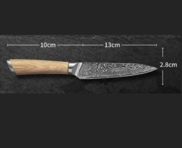 Damascus Kitchen Knife - Asmota