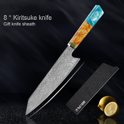 Damascus Stainless Steel Kitchen Knife - Asmota