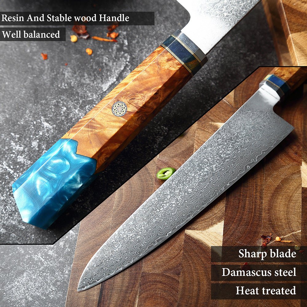Damascus Stainless Steel Kitchen Knife - Asmota