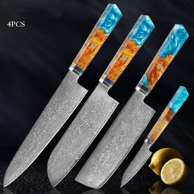 Damascus Stainless Steel Kitchen Knife - Asmota