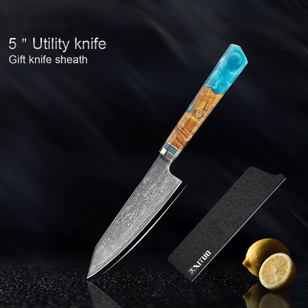 Damascus Stainless Steel Kitchen Knife - Asmota