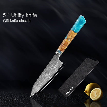 Damascus Stainless Steel Kitchen Knife - Asmota