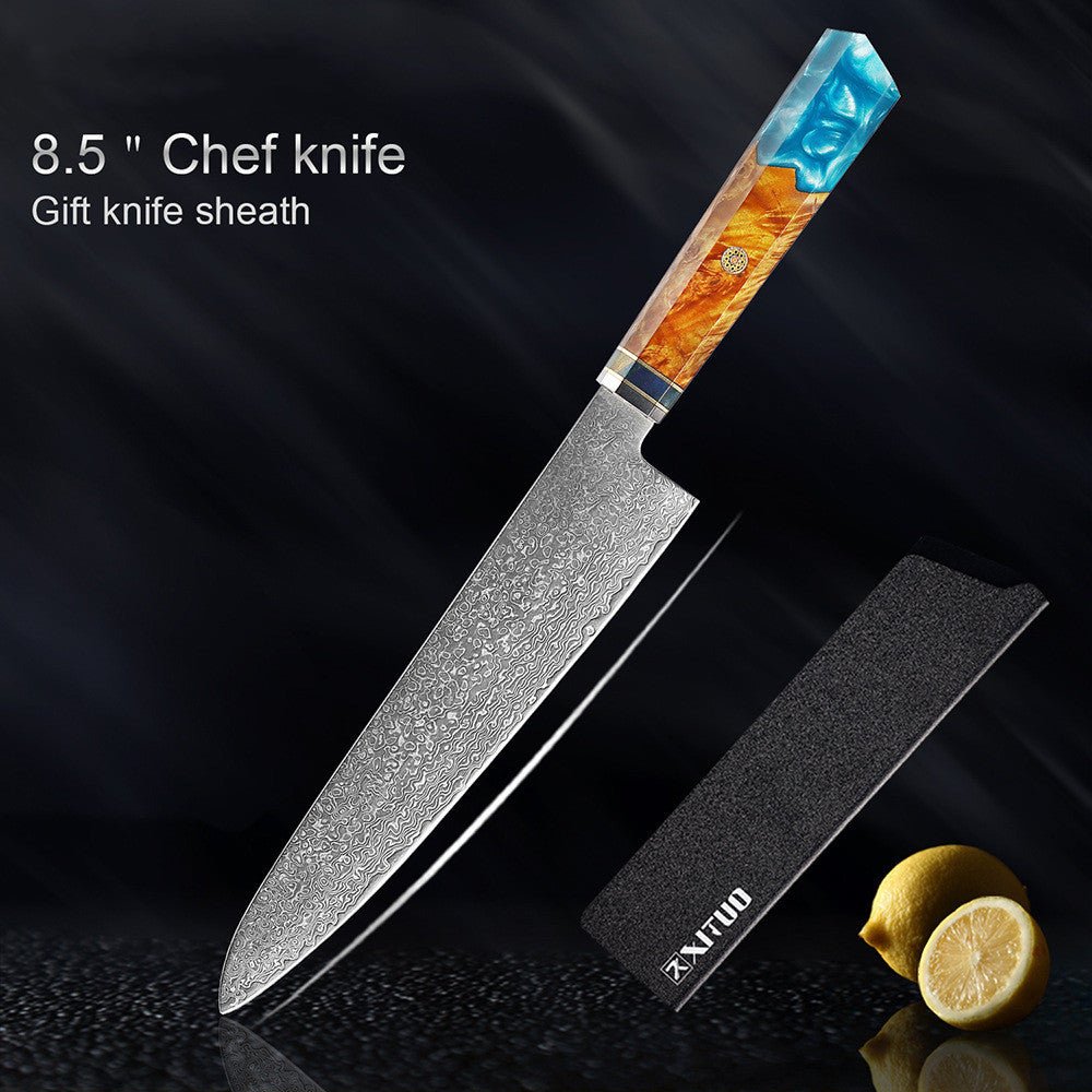 Damascus Stainless Steel Kitchen Knife - Asmota