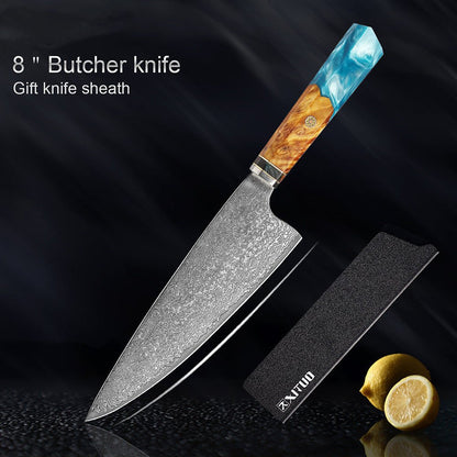 Damascus Stainless Steel Kitchen Knife - Asmota