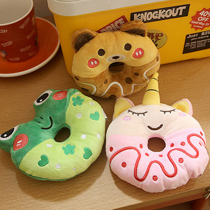 Teddy VIP Bichon Small And Medium Cat Dog Cross-border Accompany Plush Donut Sound Toy
