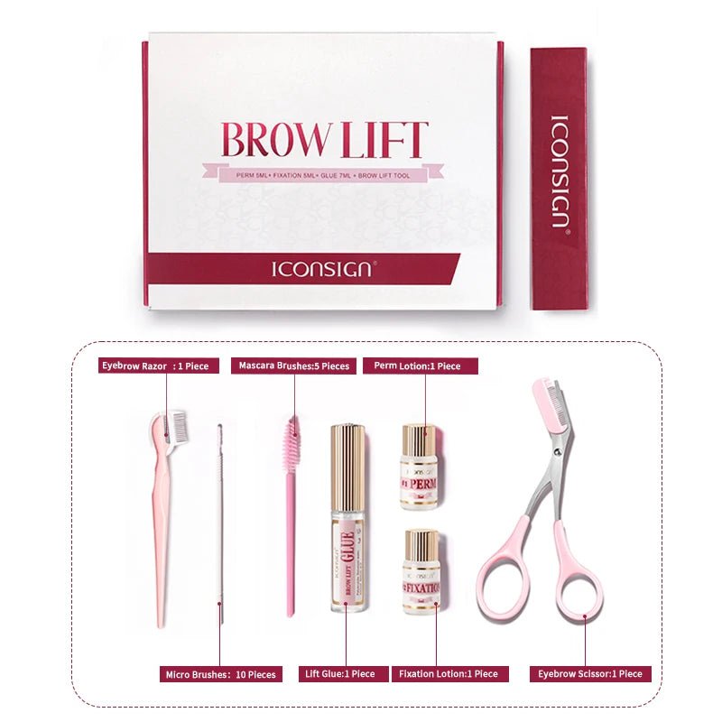 DIY Brow Perm Eyebrow Lamination 45 - 60 Days ICONSIGN Professional Brow Perming Set Beauty Makeup Tools Home Use - Asmota