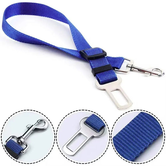 Dog Car Seat Belt Safety Protector Travel Pets Accessories Dog Leash Collar Breakaway Solid Car Harness Pet Car Seat Belts - Asmota