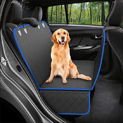 Dog Car Seat Cover View Mesh Pet Carrier Hammock Safety Protector Car Rear Back Seat Mat With Zipper And Pocket For Travel - Asmota