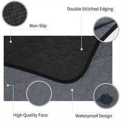 Dog Pee Pad Reusable Washable Dog Urine Mat Car Seat Floor Sofa Waterproof Absorbent Puppy Cat Training Diaper Mat Pet Supplies - Asmota