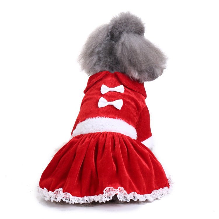 Dog supplies pet christmas clothes - Asmota