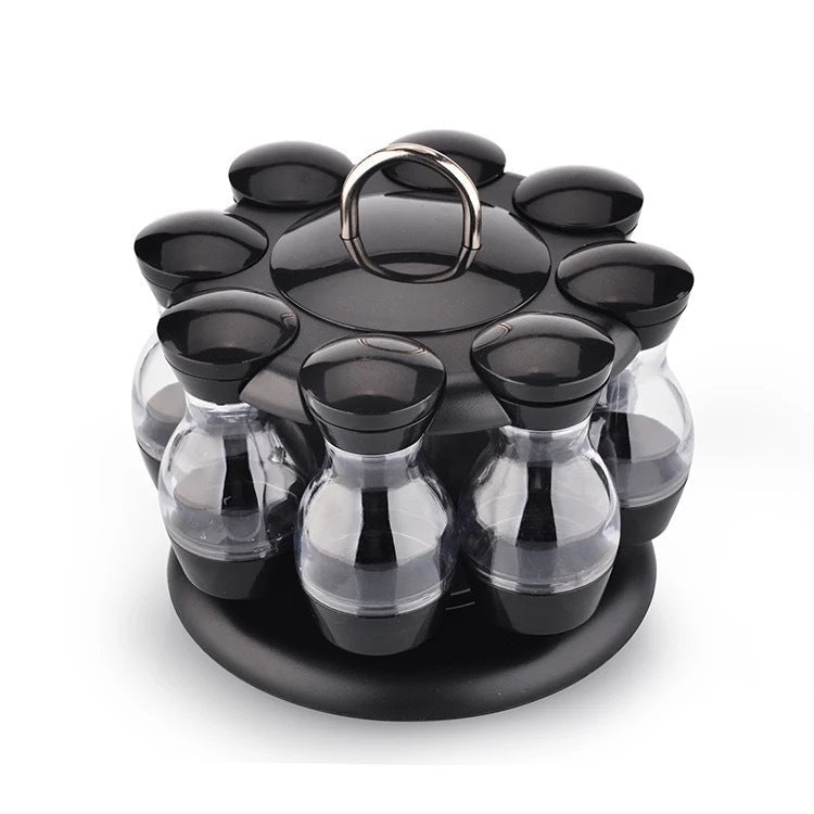 Double - layer Rotating Spice Rack For Household Kitchen - Asmota