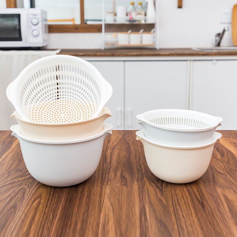 Double sink dish drain basket kitchen panning wash fruit basket - Asmota