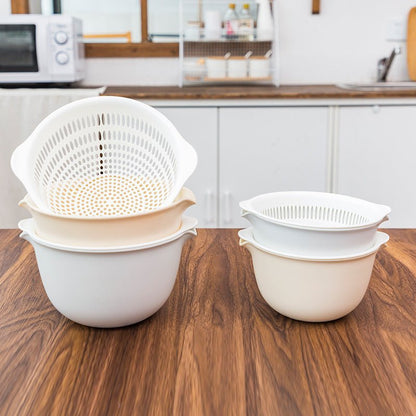 Double sink dish drain basket kitchen panning wash fruit basket - Asmota