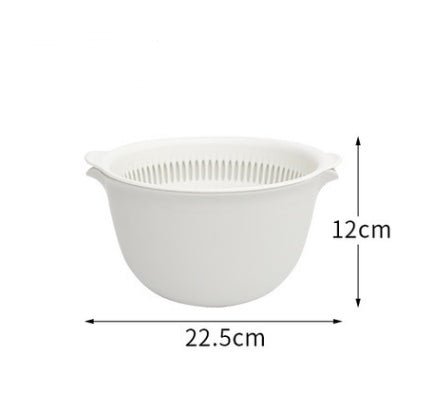 Double sink dish drain basket kitchen panning wash fruit basket - Asmota