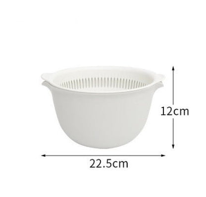 Double sink dish drain basket kitchen panning wash fruit basket - Asmota