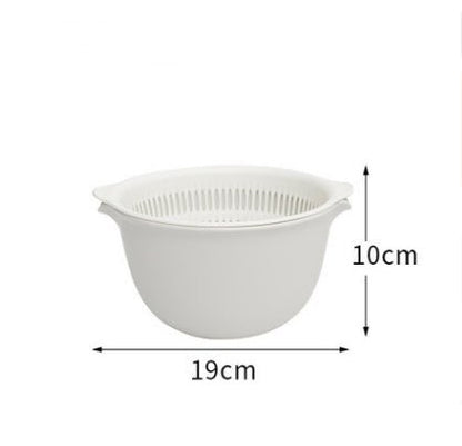 Double sink dish drain basket kitchen panning wash fruit basket - Asmota