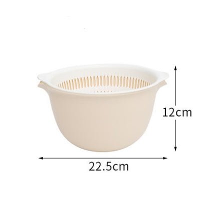 Double sink dish drain basket kitchen panning wash fruit basket - Asmota