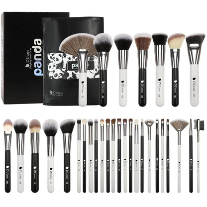 DUcare Professional Makeup Brush Set 10 - 32Pc Brushes Makeup Kit Synthetic Hair Foundation Power Eyeshadows Blending Beauty Tools - Asmota