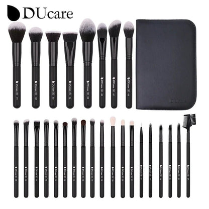 DUcare Professional Makeup Brush Set 10 - 32Pc Brushes Makeup Kit Synthetic Hair Foundation Power Eyeshadows Blending Beauty Tools - Asmota