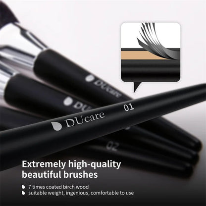 DUcare Professional Makeup Brush Set 10 - 32Pc Brushes Makeup Kit Synthetic Hair Foundation Power Eyeshadows Blending Beauty Tools - Asmota