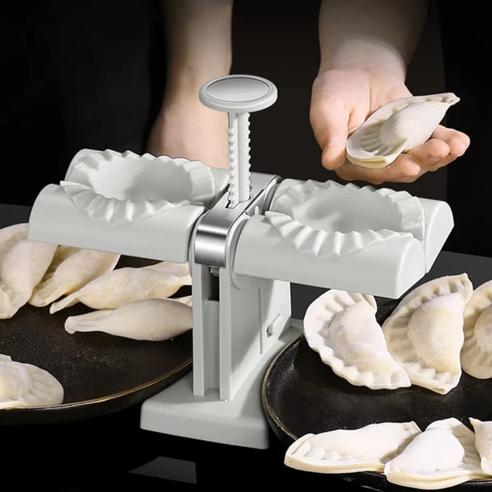 Dumpling Mould Double Head Dumpling Mold Lazy Artifact Manual Press Noodle Dumpling Maker Kitchen Accessories Dumpling Maker - Asmota