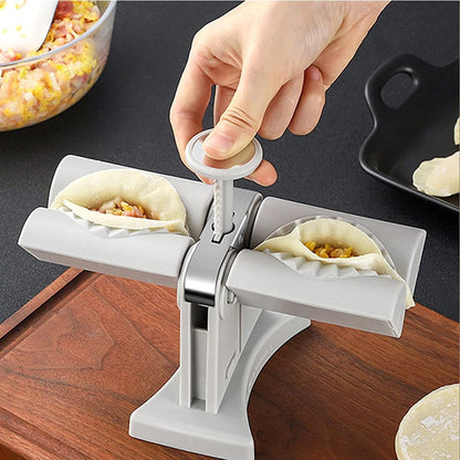 Dumpling Mould Double Head Dumpling Mold Lazy Artifact Manual Press Noodle Dumpling Maker Kitchen Accessories Dumpling Maker - Asmota