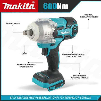 Durable Makita 600NM Single Purpose Handheld Tool for High Performance Applications(only tool) - Asmota